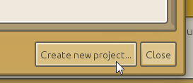 "Create new project..." button